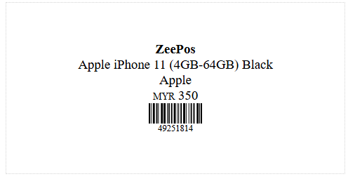 Barcode Page